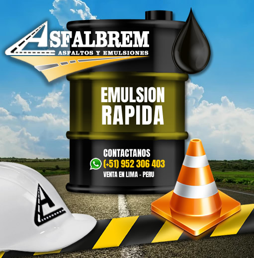 venta de emulsion asfaltica de rotura rapida
